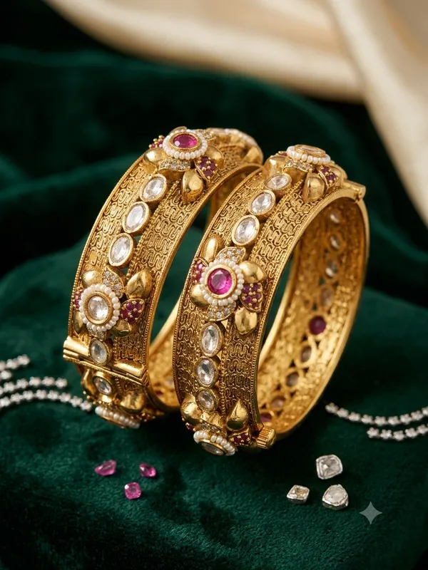Rajwadi_Style_Gold_Bangle_Set
