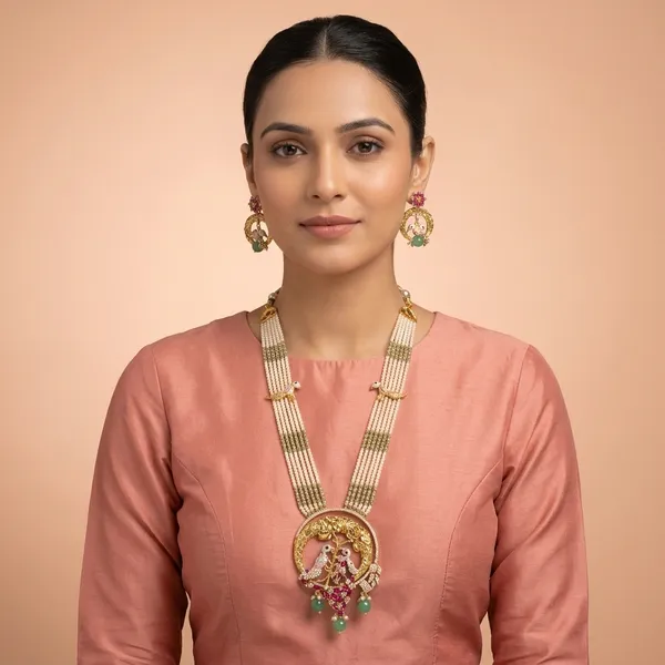 Panchlada_Mor_Chandala_Green_Pearl_Set