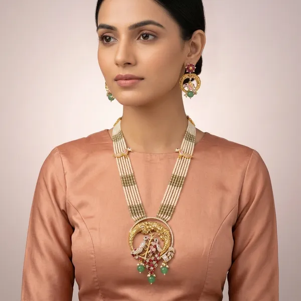 Panchlada_Mor_Chandala_Green_Pearl_Set