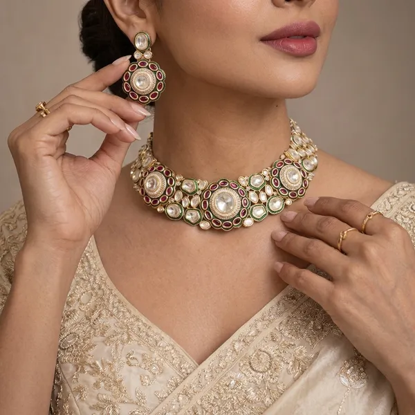 Bikaneri_Kundan-Meena_Collar_Set