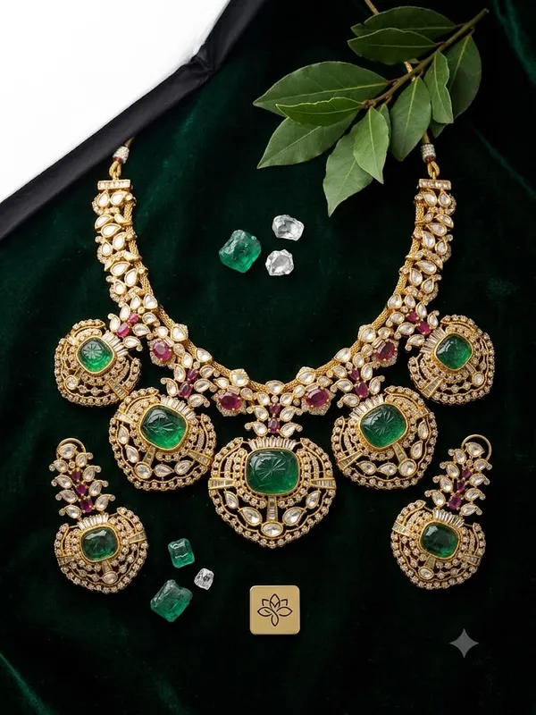Shahi_Panna_Necklace_Set