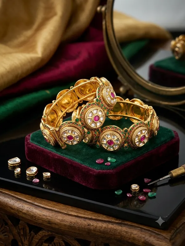 Meenakari_Polki_Bangle_Set