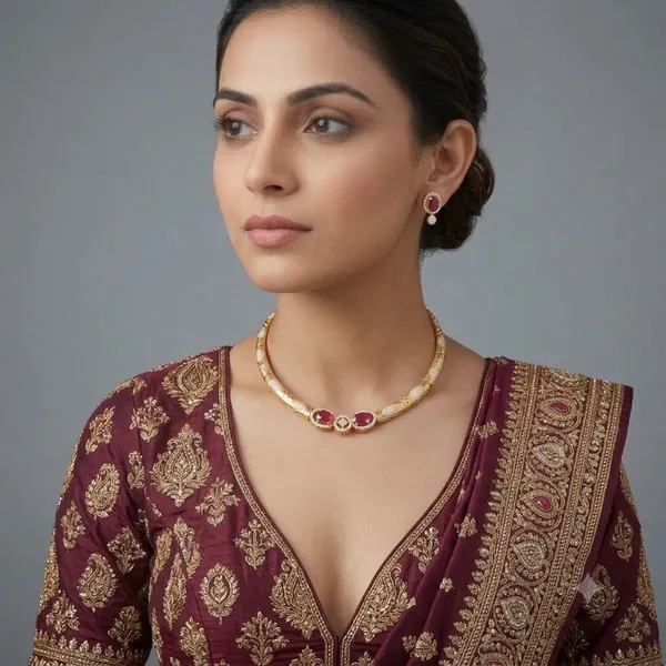 Modern_Gold_Collar_Hasli_Necklace_and_Studs_Set