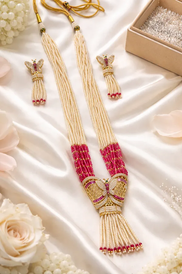 Butterfly_Pearl_Tassel_Necklace_Set