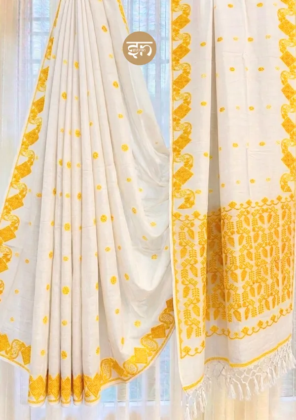 Mohona_Jamdani:_White_Soft_Jamdani_Saree_with_Detailed_Work
