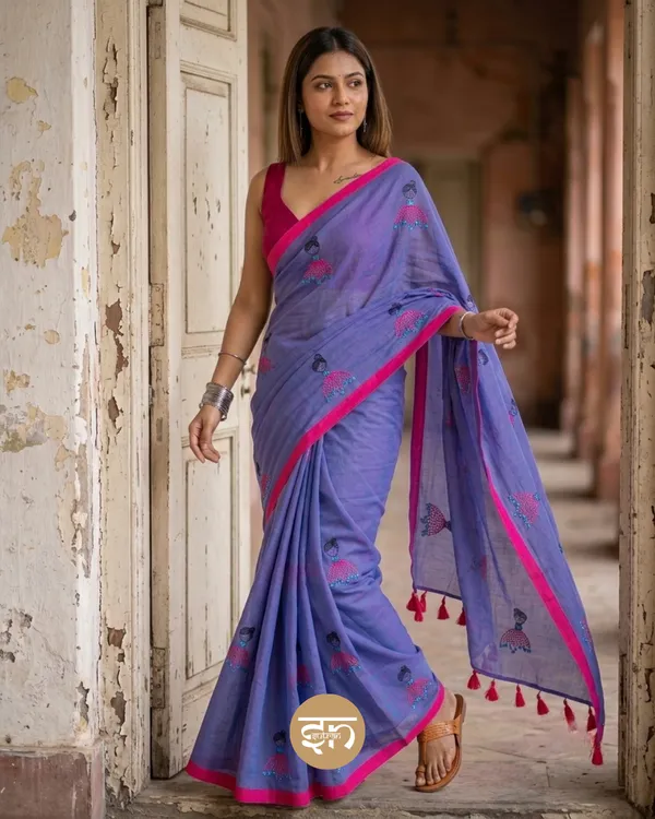 Dolly_Molly:_Dual_Tone_Mul_Cotton_Saree_With_Embroidery_Work_For_Women
