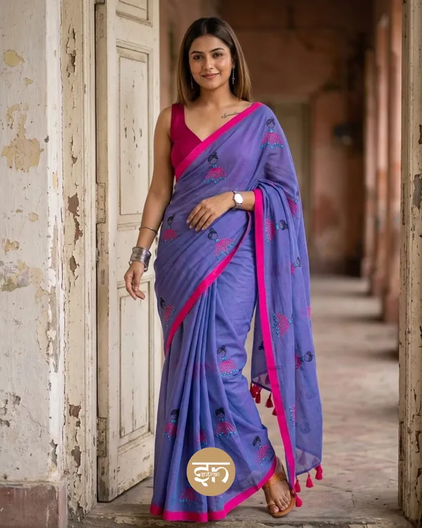 Dolly_Molly:_Dual_Tone_Mul_Cotton_Saree_With_Embroidery_Work_For_Women