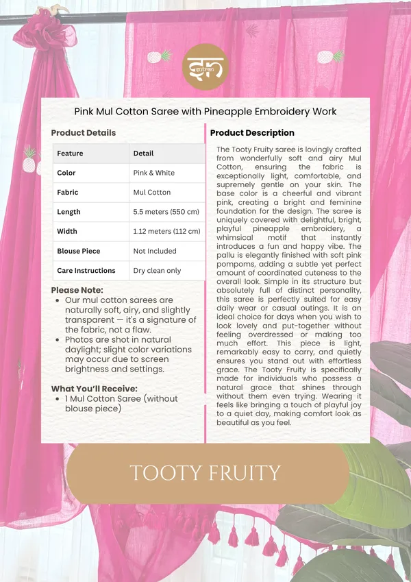 Tooty_Fruity:_Pink_&_White_Mul_Cotton_Saree_With_Embroidery_Work_For_Women