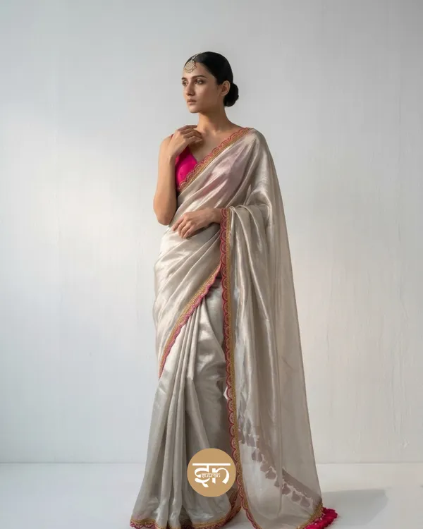 Sohagi_Taradhuli:_Silver_&_Pink_Tissue_Saree_With_Sequin_Work_For_Women