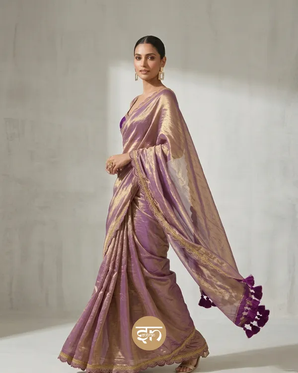 Sohagi_Taradhuli:_Purple_&_Magenta_Tissue_Saree_For_Women