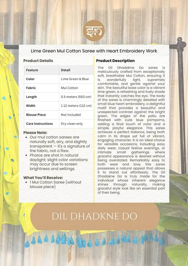 Dil_Dhadakne_Do:_Lime_Green_&_Turqoise_Mul_Cotton_Saree_With_Embroidery_Work_For_Women
