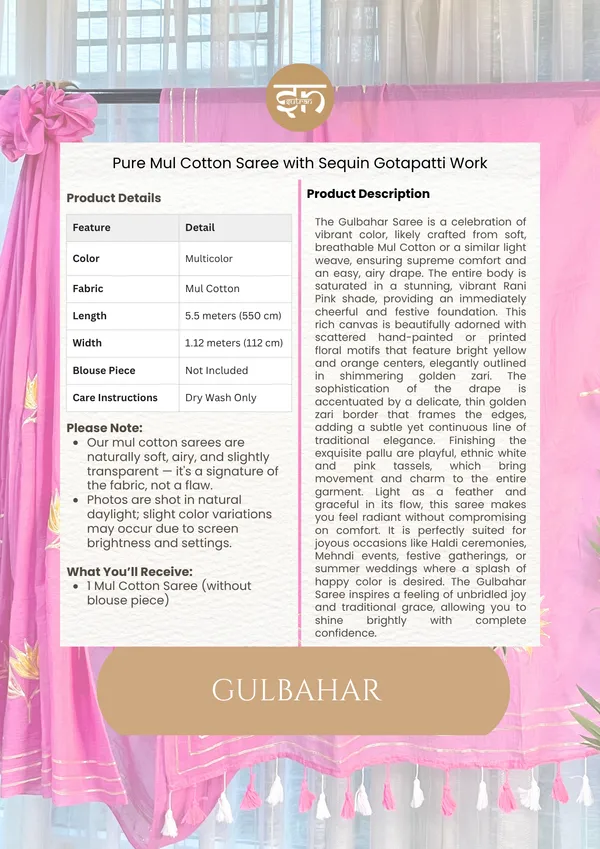 Gulbahar:_Lime_Green_Mul_Cotton_Saree_With_Embroidery_&_Sequin_Work_For_Women