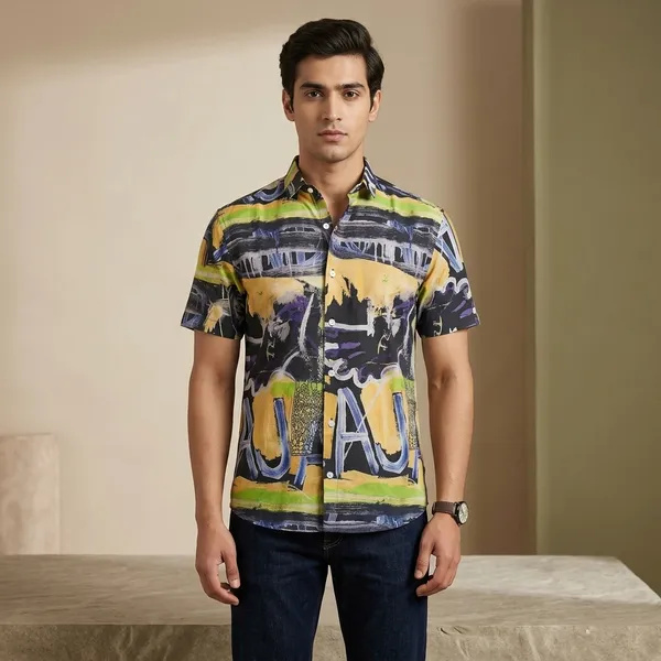 Multicolor_Cotton_Relaxed_Fit_Abstract_Print_Half_Sleeve_Shirt_For_Men