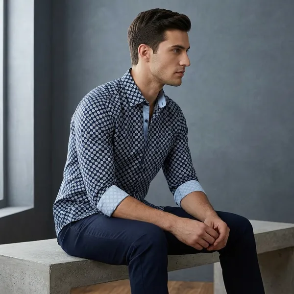 Navy_Blue_Cotton_Regular_Fit_Geometric_Print_Full_Sleeve_Shirt_For_Men