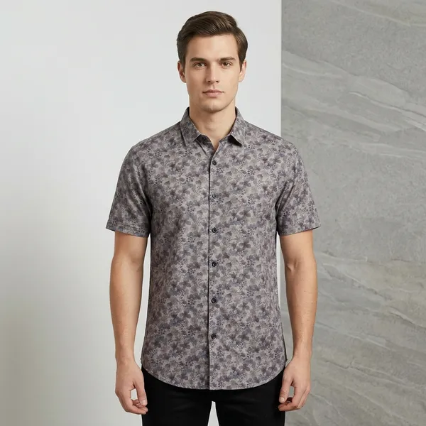 Grey_Cotton_Regular_Fit_Floral_Print_Casual_Half_Sleeve_Shirt_For_Men