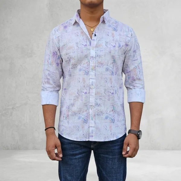 White_Linen_Regular_Fit_Abstract_Print_Full_Sleeve_Casual_Shirt_For_Men