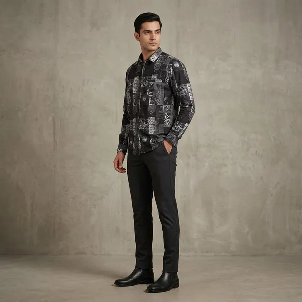 Black_White_Cotton_Full_Sleeve_Abstract_Print_Shirt_For_Men