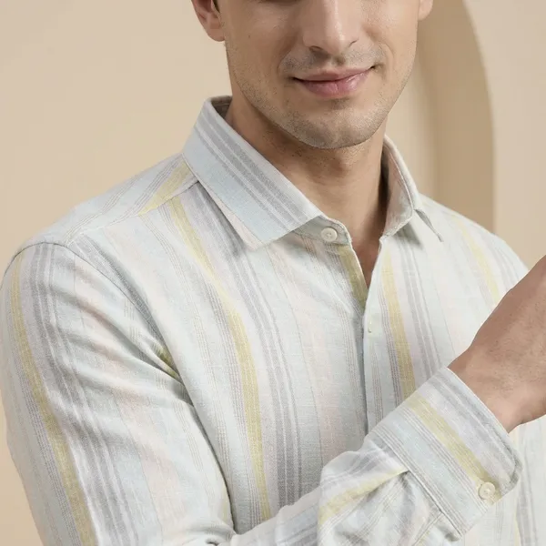 Light_Grey_Striped_Casual_Shirt_For_Men