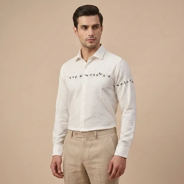 White_Embroidered_Collar_Full_Sleeve_Shirt_For_Men