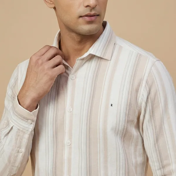 White_Striped_Cotton_Casual_Shirt_For_Men