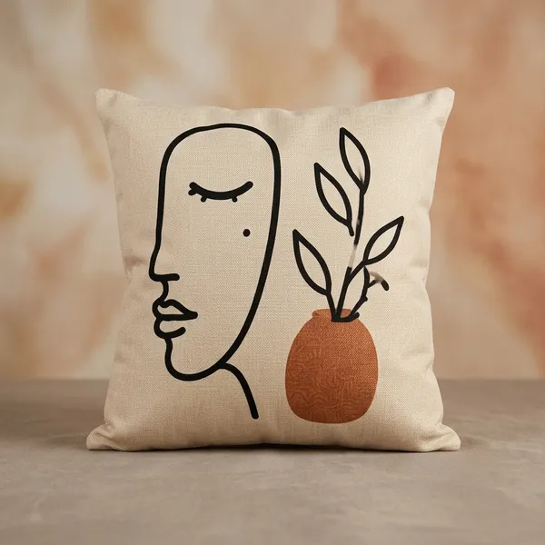 Cotton_Modern_Face_Line_Art_Botanical_Vase_Print_Cushion_Cover_Pack_Of_2