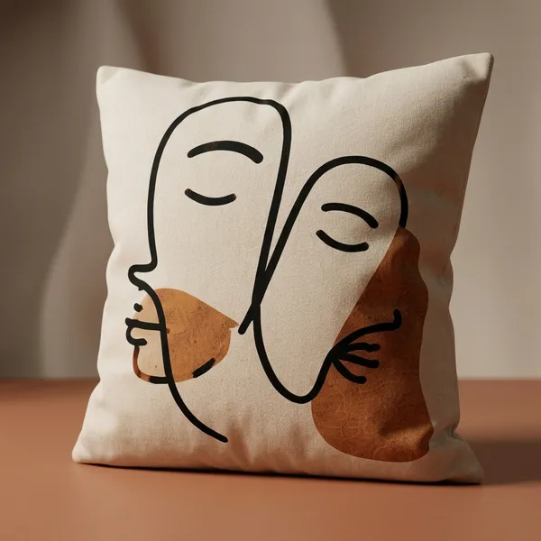 Cotton_Modern_Couple_Embrace_Line_Art_Terracotta_Print_Cushion_Cover_Pack_Of_2