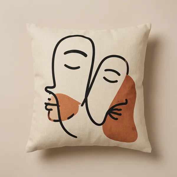 Cotton_Modern_Couple_Embrace_Line_Art_Terracotta_Print_Cushion_Cover_Pack_Of_2