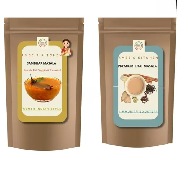 Typical_South_Indian__Combo_l_Sambar_Masala_And_Chai_Masala_Combo_Pack