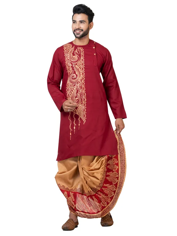 Hand_Fabric_Dhoti_Punjabi_Set