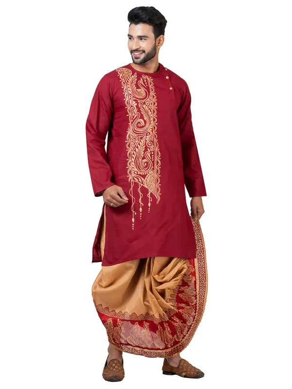 Hand_Fabric_Dhoti_Punjabi_Set