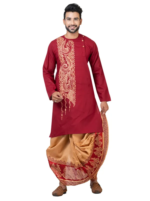 Hand_Fabric_Dhoti_Punjabi_Set