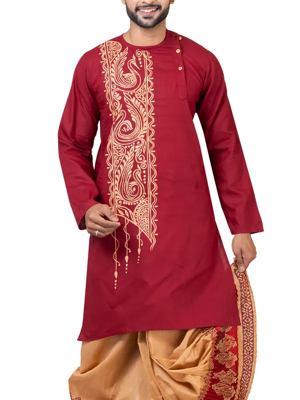 Hand_Fabric_Dhoti_Punjabi_Set