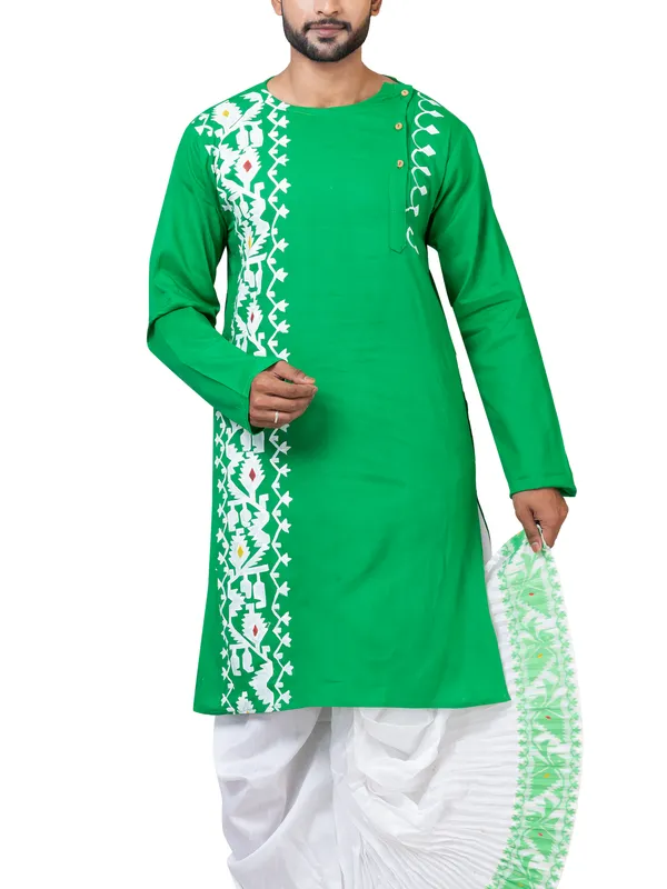Hand_Fabric_Dhoti_Punjabi_Set