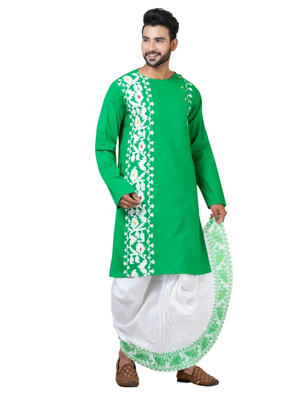Hand_Fabric_Dhoti_Punjabi_Set