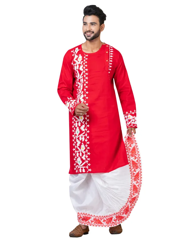Hand_Fabric_Dhoti_Punjabi_Set