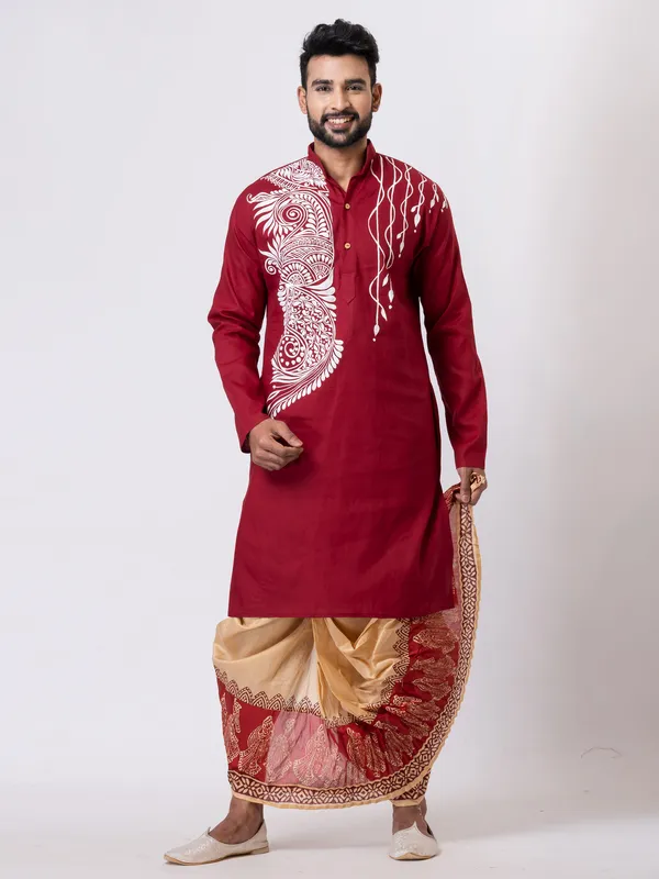 Hand_Fabric_Dhoti_Punjabi_Set