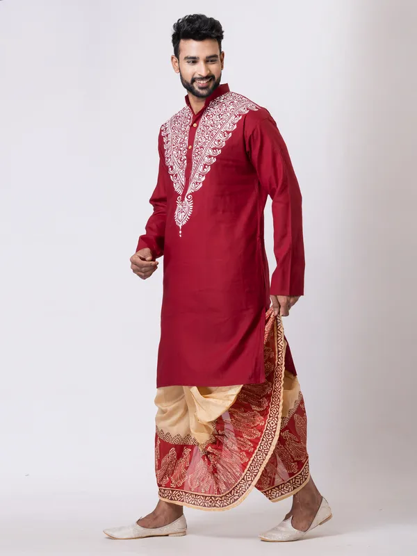 Hand_Fabric_Dhoti_Punjabi_Set