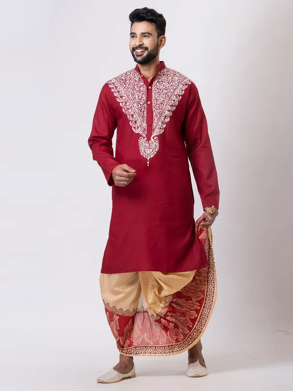 Hand_Fabric_Dhoti_Punjabi_Set