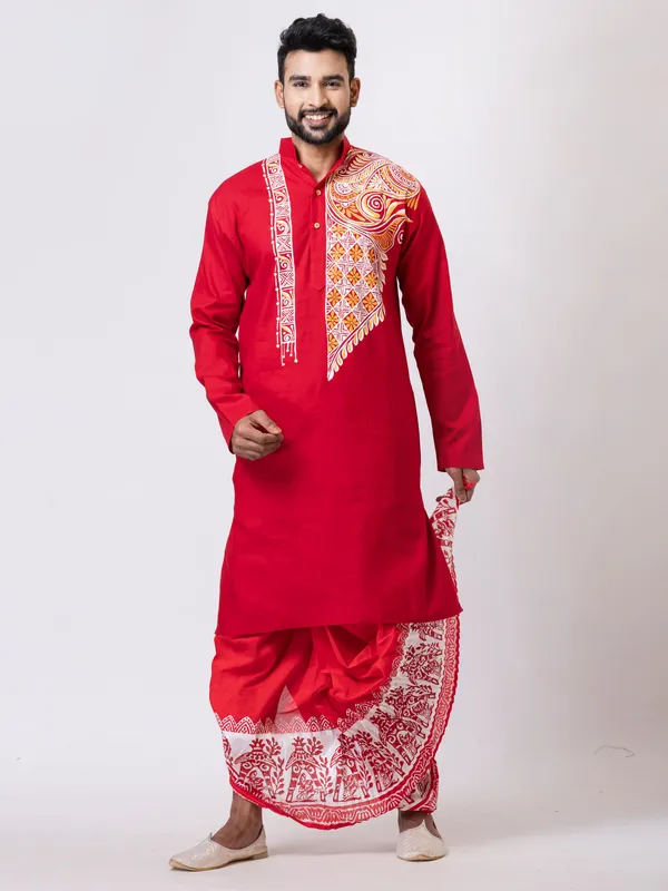 Hand_Fabric_Dhoti_Punjabi_Set