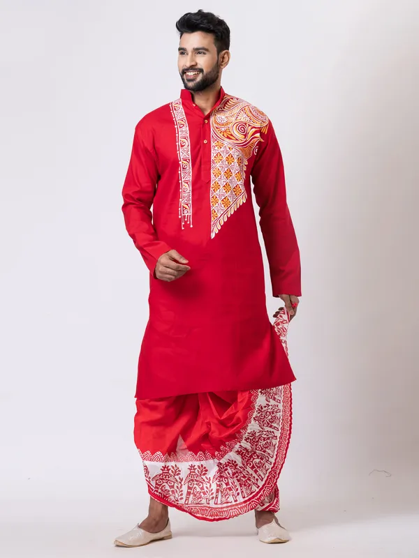 Hand_Fabric_Dhoti_Punjabi_Set