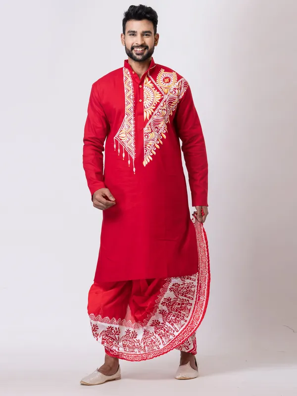 Hand_Fabric_Dhoti_Punjabi_Set