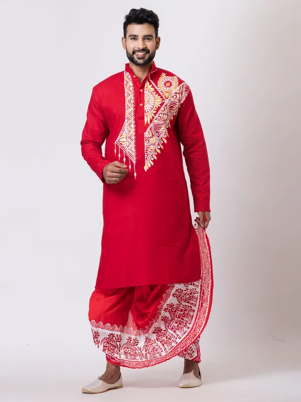 Hand_Fabric_Dhoti_Punjabi_Set