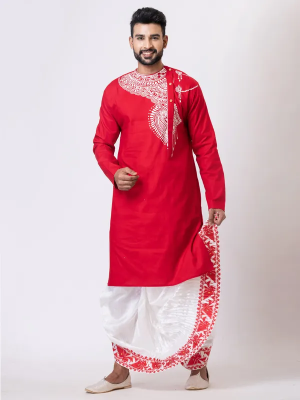 Hand_Fabric_Dhoti_Punjabi_Set