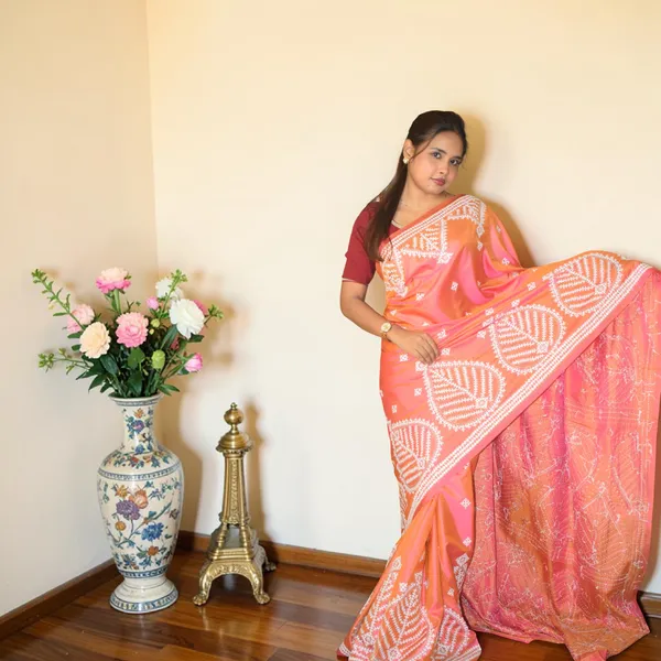 Handmade_Kanthastitch_Silk_Saree