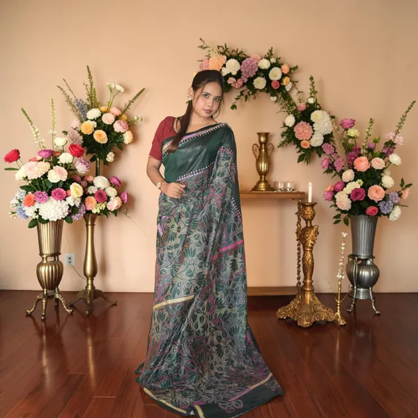 Handmade_Kanthastitch_Silk_Saree