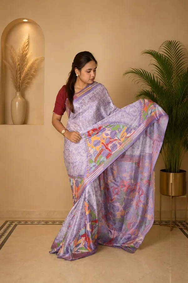 Handmade_Kanthastitch_Silk_Saree