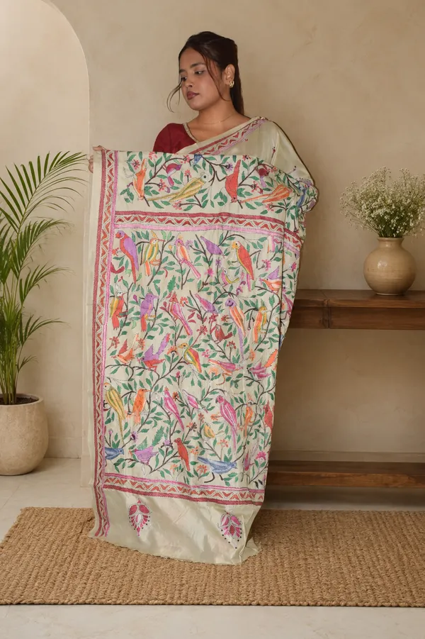 Handmade_Kanthastitch_Toshor_Saree