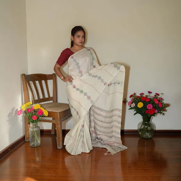 Handmade_Kanthastitch_Silk_Saree