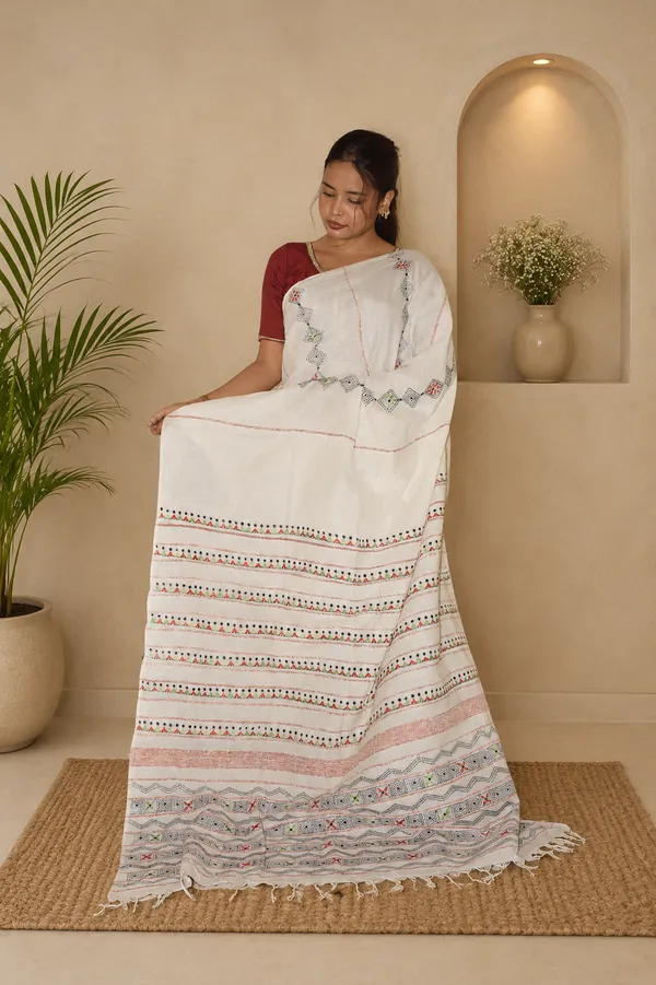 Handmade_Kanthastitch_Silk_Saree