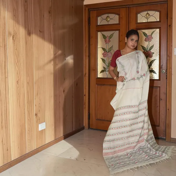 Handmade_Kanthastitch_Silk_Saree